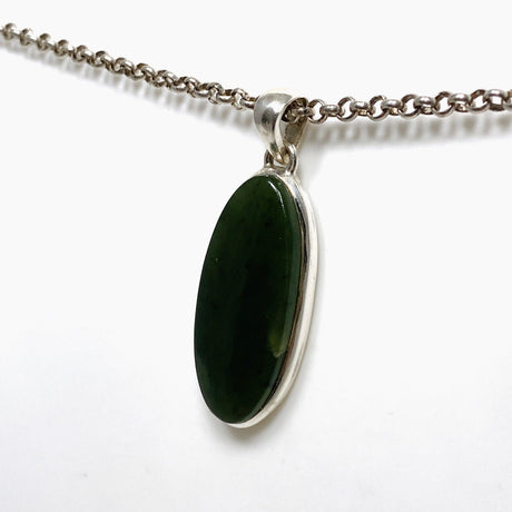 Jade Nephrite (Siberian) Oval Pendant PPGJ669 - Nature's Magick