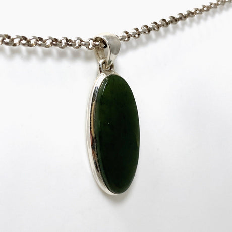 Jade Nephrite (Siberian) Oval Pendant PPGJ669 - Nature's Magick