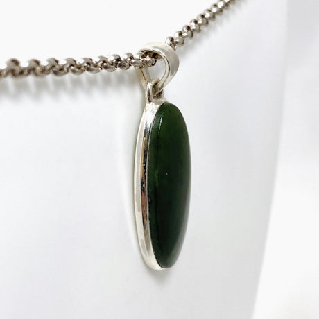 Jade Nephrite (Siberian) Oval Pendant PPGJ669 - Nature's Magick