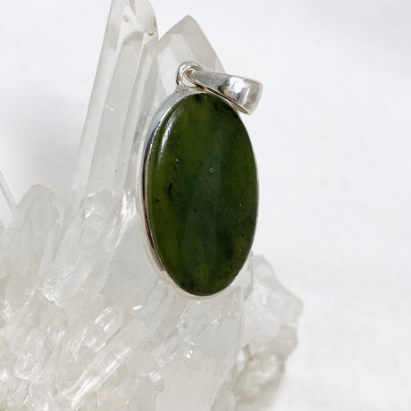 Jade Nephrite (Siberian) Oval Pendant PPGJ670 - Nature's Magick