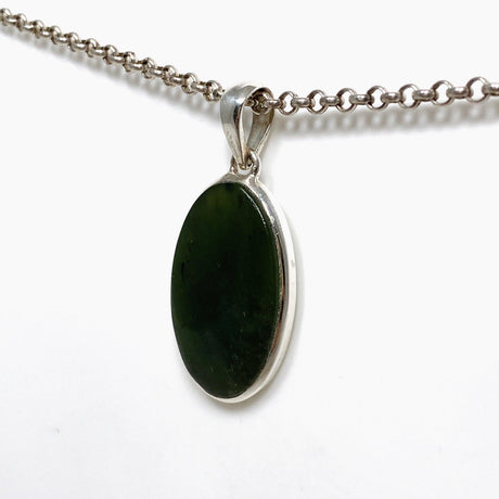 Jade Nephrite (Siberian) Oval Pendant PPGJ670 - Nature's Magick