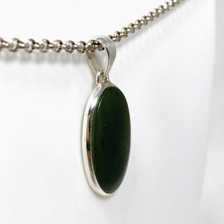 Jade Nephrite (Siberian) Oval Pendant PPGJ670 - Nature's Magick