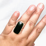 Jade Nephrite (Siberian) Rectangular Ring Size 11 PRGJ402 - Nature's Magick