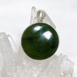 Jade Nephrite (Siberian) Round Pendant PPGJ671 - Nature's Magick