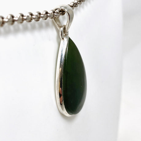 Jade Nephrite (Siberian) Teardrop Pendant PPGJ672 - Nature's Magick