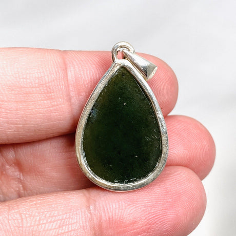 Jade Nephrite (Siberian) Teardrop Pendant PPGJ673 - Nature's Magick