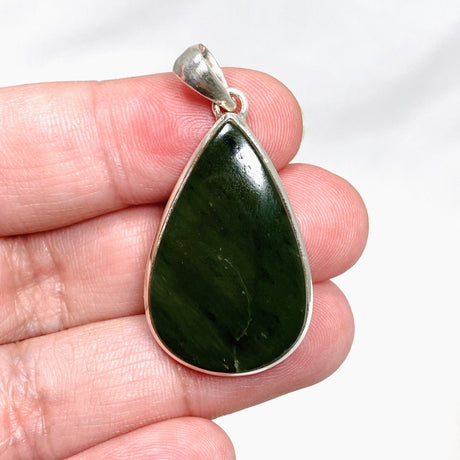 Jade Nephrite (Siberian) Teardrop Pendant PPGJ675 - Nature's Magick