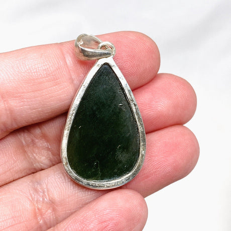 Jade Nephrite (Siberian) Teardrop Pendant PPGJ675 - Nature's Magick