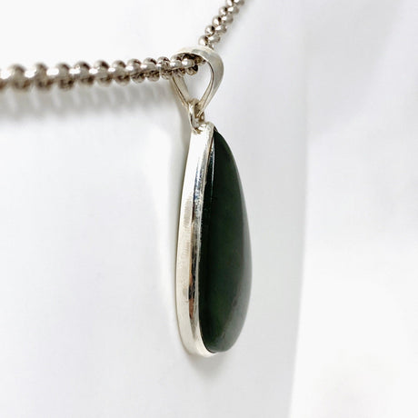 Jade Nephrite (Siberian) Teardrop Pendant PPGJ675 - Nature's Magick