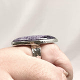 Kammererite Marquise Ring with Hammered Band Size 11 KRGJ3142 - Nature's Magick