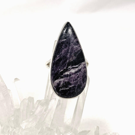 Kammererite Teardrop Split Band Ring Size 9 KRGJ3143 - Nature's Magick