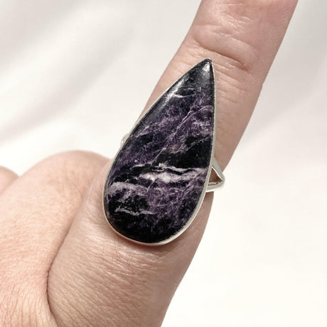 Kammererite Teardrop Split Band Ring Size 9 KRGJ3143 - Nature's Magick