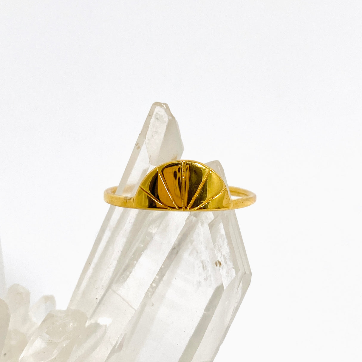 Kian Gold Plated Ring Size 8 RG588YG-8