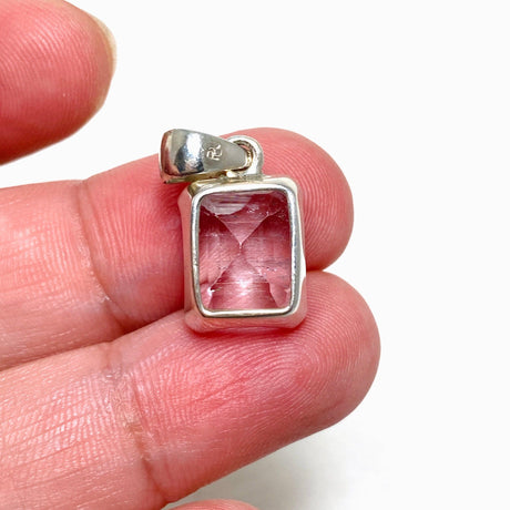 Kunzite Faceted Rectangular Pendant PPGJ709 - Nature's Magick