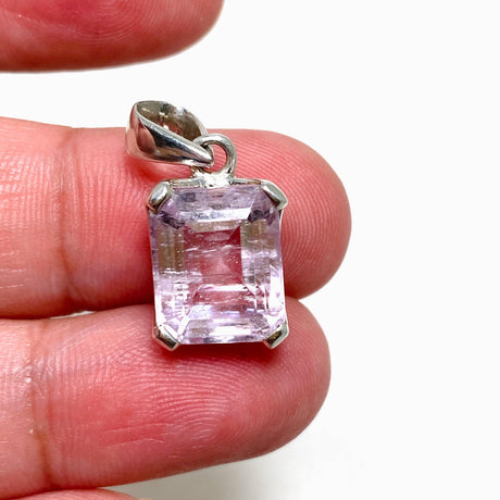 Kunzite Faceted Rectangular Pendant PPGJ709 - Nature's Magick