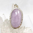 Kunzite Oval Pendant in a Decorative Setting KPGJ4302 - Nature's Magick