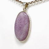 Kunzite Oval Pendant in a Hammered Setting KPGJ4299 - Nature's Magick