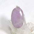 Kunzite Oval Pendant in a Hammered Setting KPGJ4301 - Nature's Magick