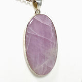 Kunzite Oval Pendant in a Hammered Setting KPGJ4301 - Nature's Magick