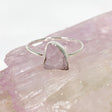 Kunzite Raw Crystal Fine Band Ring R3701-KUN - Nature's Magick