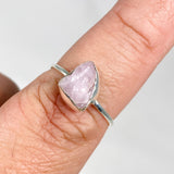 Kunzite Raw Crystal Fine Band Ring R3701-KUN - Nature's Magick