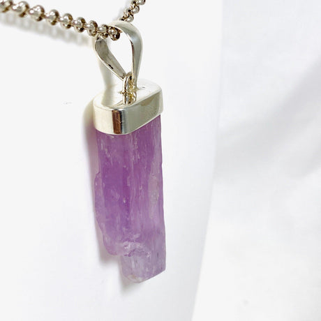 Kunzite Raw Crystal Pendant PPGJ529 - Nature's Magick