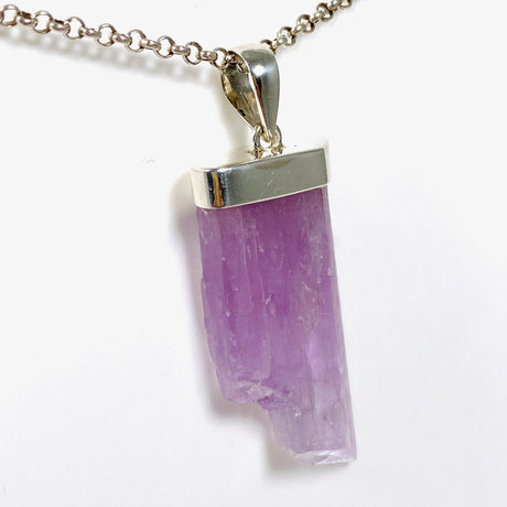 Kunzite Raw Crystal Pendant PPGJ529 - Nature's Magick