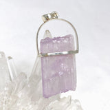 Kunzite Raw Crystal Pendant PPGJ710 - Nature's Magick