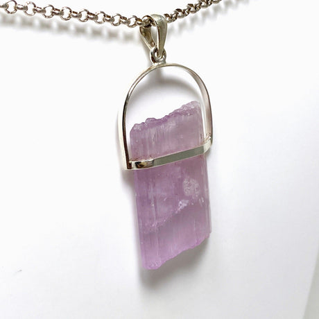 Kunzite Raw Crystal Pendant PPGJ710 - Nature's Magick