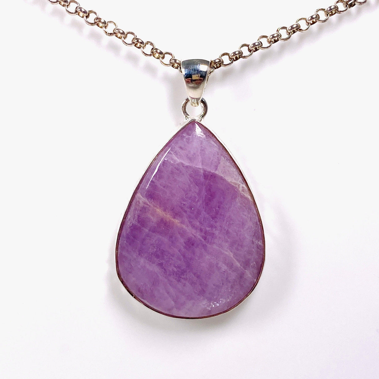 Kunzite teardrop pendant KPGJ3896