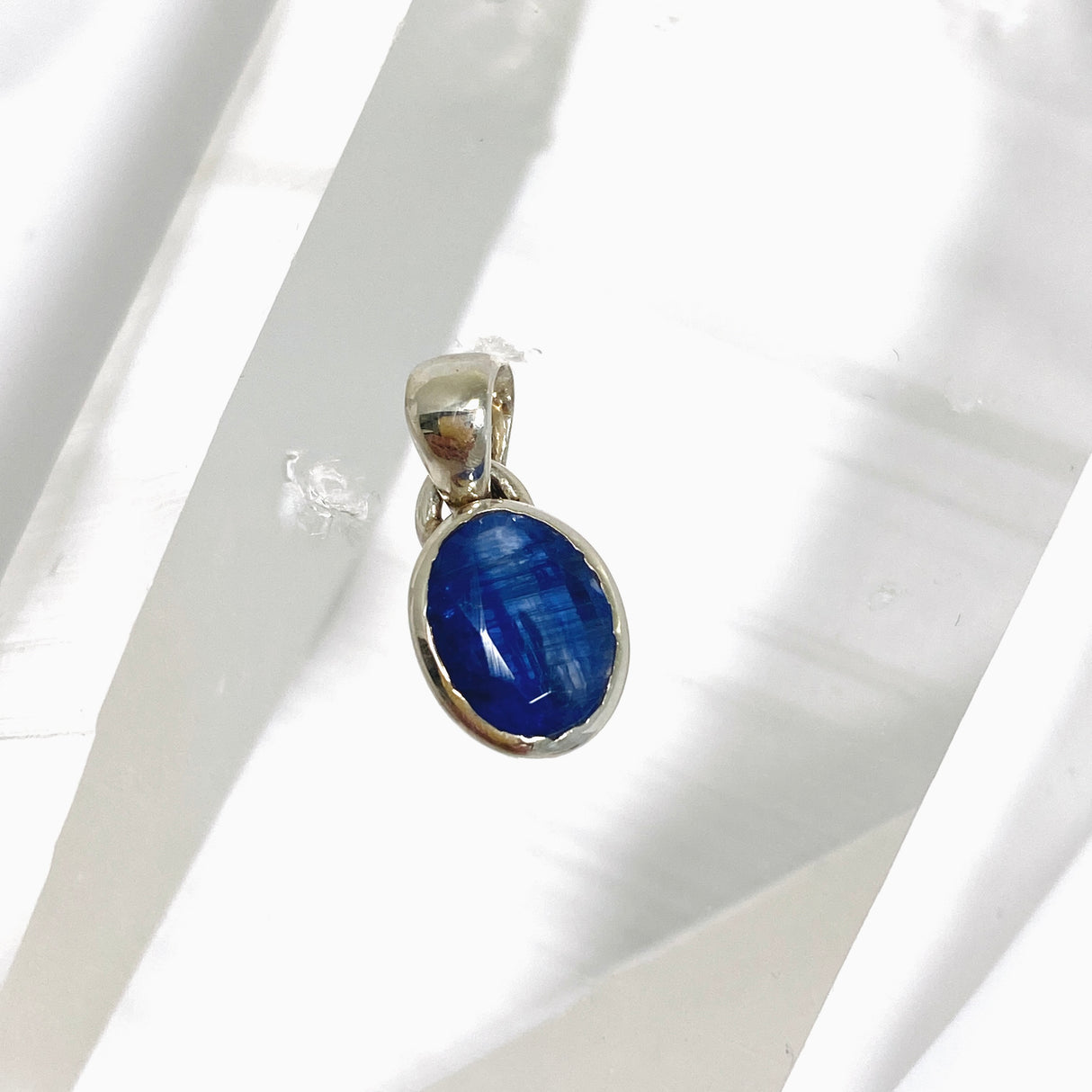 Kyanite (Nepal) Oval Faceted Pendant PPGJ1257