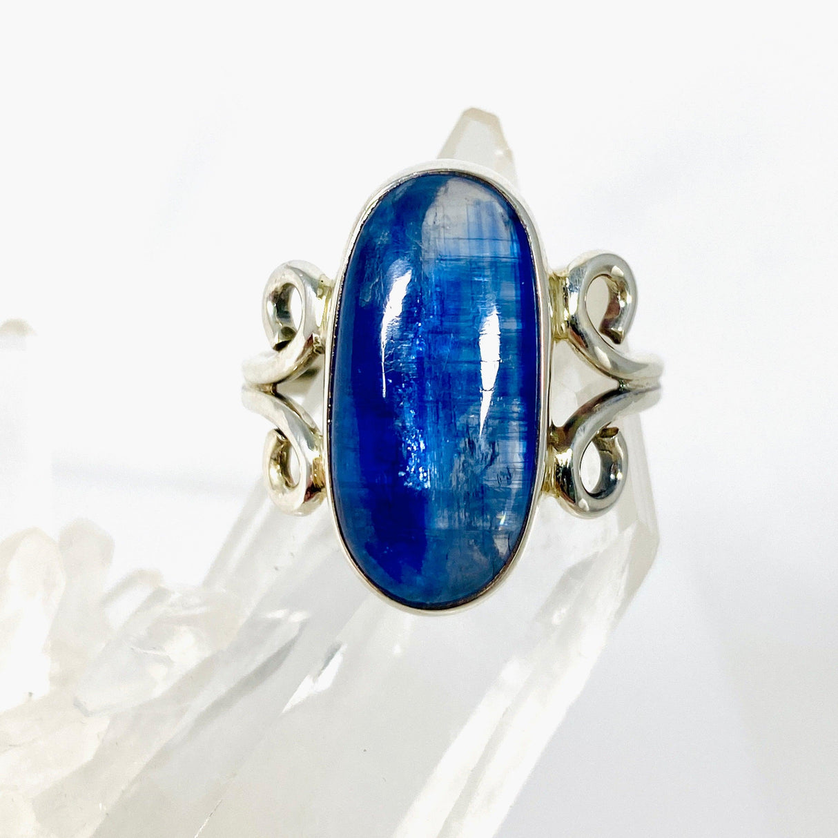 Kyanite oval filigree ring s.10 KRGJ2706