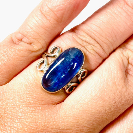 Kyanite oval filigree ring s.10 KRGJ2706