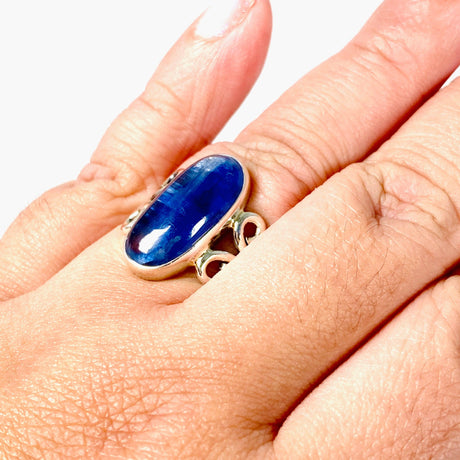 Kyanite oval filigree ring s.10 KRGJ2706