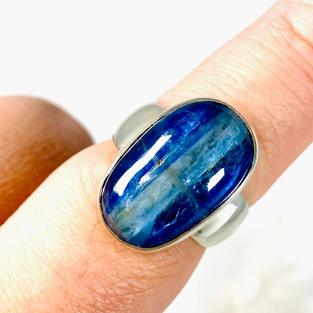 Kyanite oval ring s.9 KRGJ2696