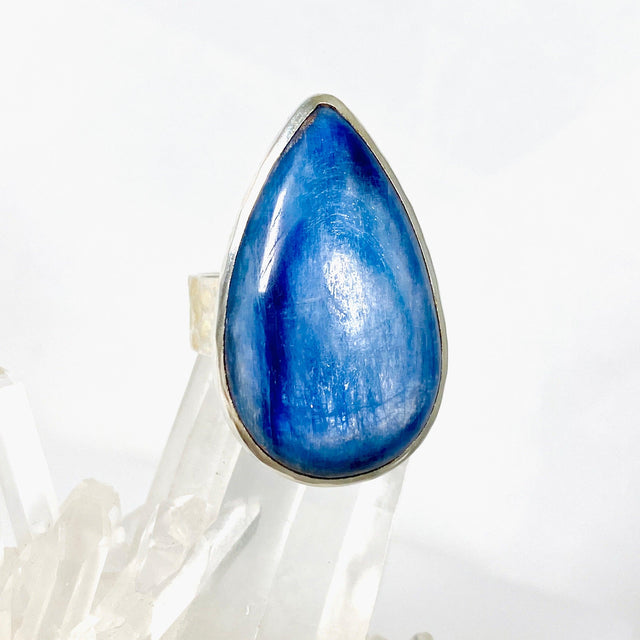 Kyanite teardrop beaten band ring s.11 KRGJ2701