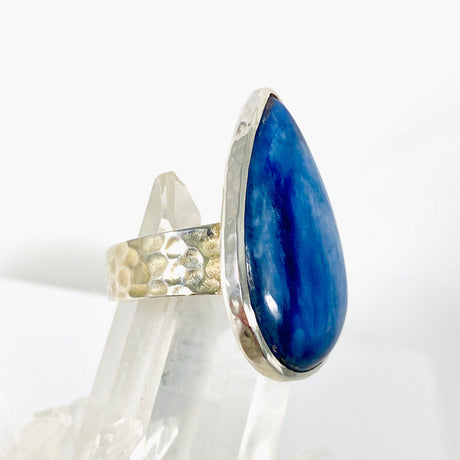 Kyanite teardrop beaten band ring s.11 KRGJ2701