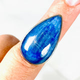 Kyanite teardrop beaten band ring s.8 KRGJ2700