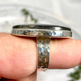 Labradorite oval beaten band ring s.8.75 KRGJ987 - Nature's Magick