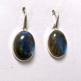 Labradorite Oval Cabochon Earrings PEGJ266