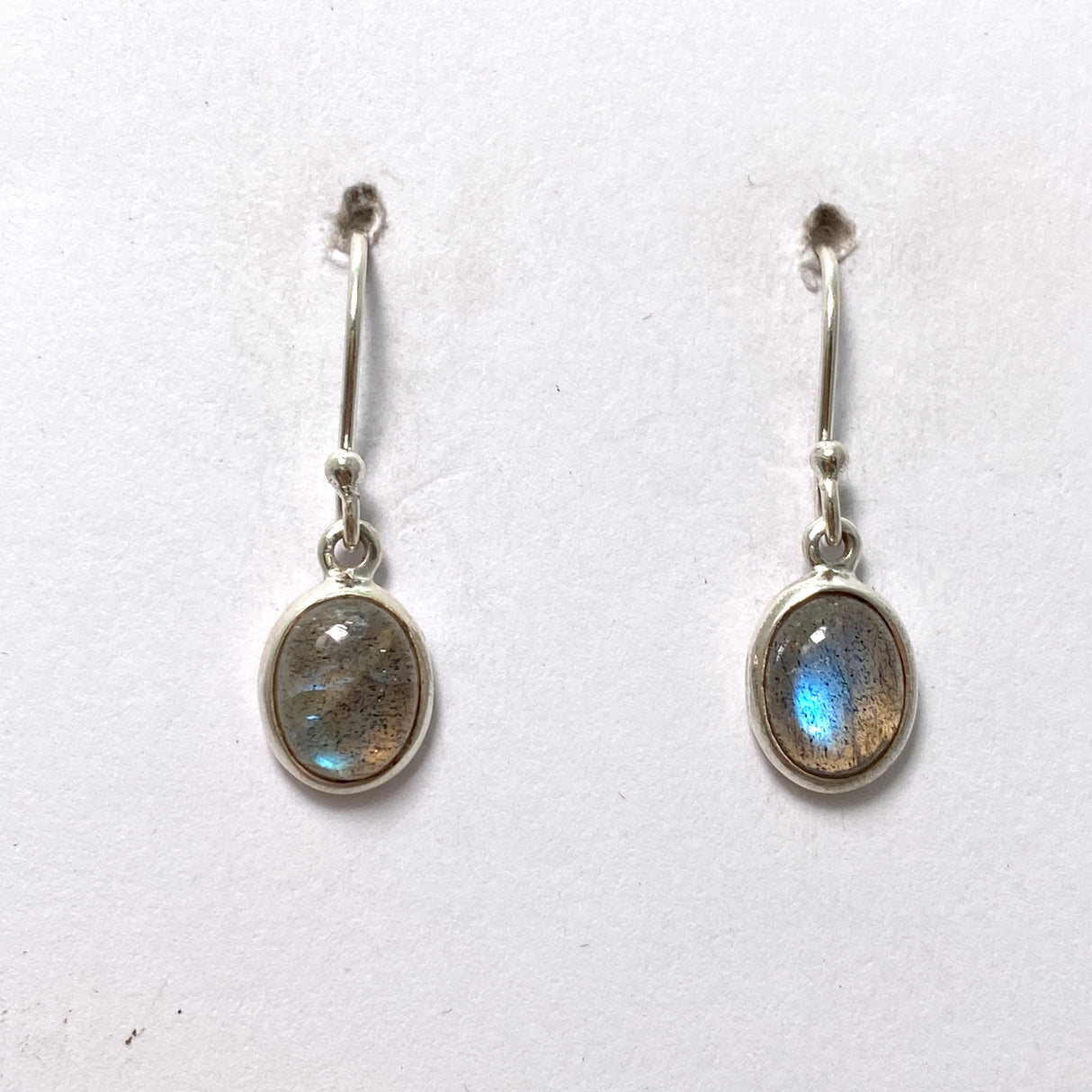 Labradorite Oval Cabochon Earrings PEGJ267