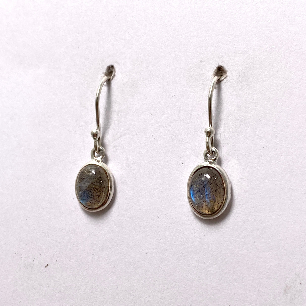 Labradorite Oval Cabochon Earrings PEGJ267