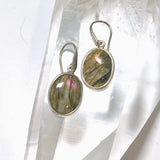 Labradorite Oval Cabochon Earrings PEGJ390
