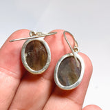 Labradorite Oval Cabochon Earrings PEGJ390