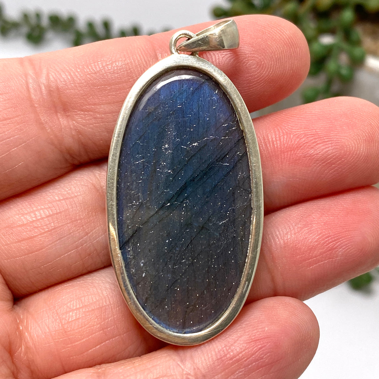 Labradorite Oval Cabochon Pendant PPGJ860