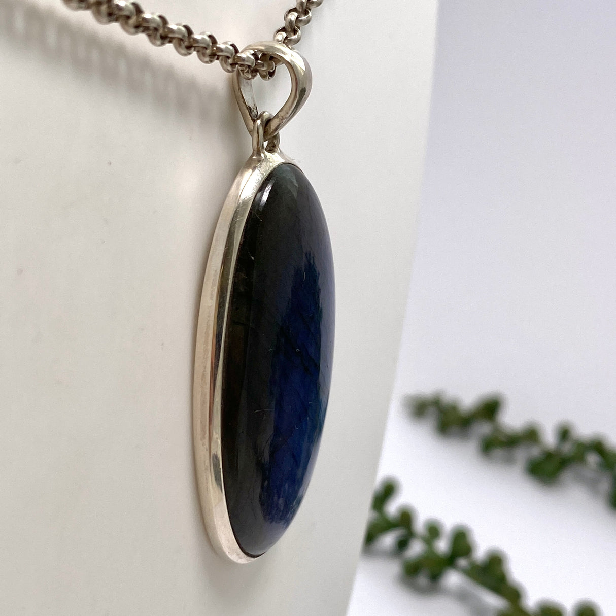 Labradorite Oval Cabochon Pendant PPGJ860