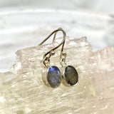 Labradorite petite oval faceted earrings R2363-LBO - Nature's Magick