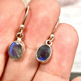 Labradorite petite oval faceted earrings R2363-LBO - Nature's Magick