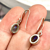 Labradorite petite oval faceted earrings R2363-LBO - Nature's Magick