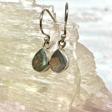 Labradorite petite teardrop faceted earrings R2363-LBD - Nature's Magick